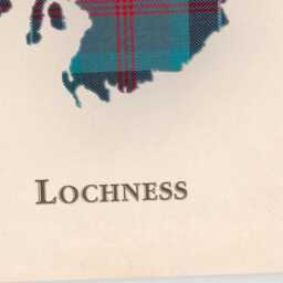 Clan Lochness Scottish Tartan Map - Of Scotland Family Wall Decor, Ready To Hang - thumbnail 4