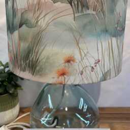 Coastal Beach Dunes Lampshade Handmade Drum Shade, Made in Cornwall - thumbnail 3