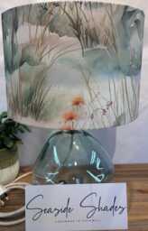 Coastal Beach Dunes Lampshade Handmade Drum Shade, Made in Cornwall - thumbnail 1