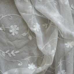 Custom Curtains Floral Embroidered Sheer Farmhouse For Bedroom Living Room - thumbnail 4
