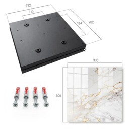 The Elegance Of Stone Wall Mounted Key Cabinet, White Box For Wall, Minimalist Textures, Lovers & Minimalism - thumbnail 4