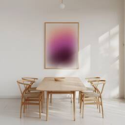 Interstellar Pink Aura Art Print, Gradient Art, Poster, Modern Wall Trendy Colorful Berry Home Decor - thumbnail 2