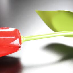 Metal Tulip, Red Wedding Flower, Industrial, 11Th Anniversary, 6Th 4Th Mothers Day - thumbnail 3