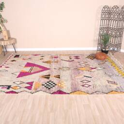 Authentic Boujaad Rug, Moroccan Rug 7x10 Ft - thumbnail 2