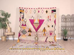 Authentic Boujaad Rug, Moroccan Rug 7x10 Ft - thumbnail 1