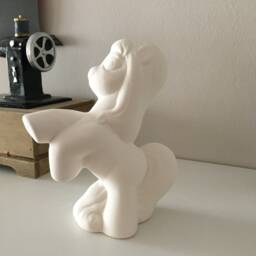 Ceramic Bisque Pony Miniature, Ready To Paint, Handmade Ceramics, Gift Idea, For Kids, Pottery, Figurines Mini Horse - thumbnail 4