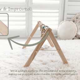 Wooden Baby Play Gym Newborn Activity Gym Frame - thumbnail 4