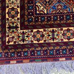 Large Afghan Kashi Rug Handmade Wool Tribal Carpet - 11.8 X 8.2 Ft - thumbnail 2