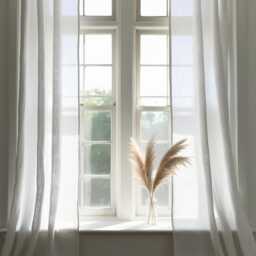 White Linen Curtain - Custom Drapes For Living Room, Heading Tape - thumbnail 2