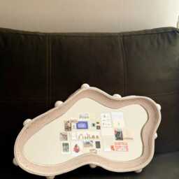 Amorphous Mirror Frame - 2 in 1 Handmade Ceramic - thumbnail 4