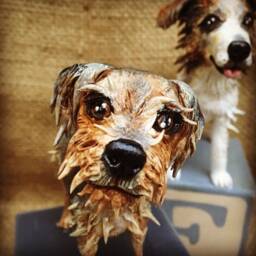 Personalized Pet Sculpture Custom Dog Portrait On Wood Block - 3.5 - thumbnail 2