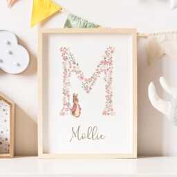 New Baby Girl Gift, Gift Personalised, Print, Christening Birth Details Stats, Personalised - thumbnail 2