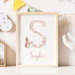 New Baby Girl Gift, Gift Personalised, Print, Christening Birth Details Stats, Personalised - thumbnail 1