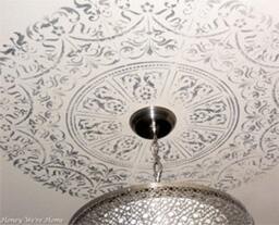 Decorative Stencil Georgian Ceiling Medallion - Wall & Stencils For Diy Home Decor Classical Designs - thumbnail 3