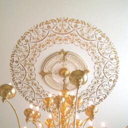Decorative Stencil Georgian Ceiling Medallion - Wall & Stencils For Diy Home Decor Classical Designs - thumbnail 2