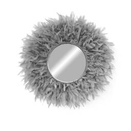 Feather Mirror Wall Decor, Round Feathers, Boho Feathers Wall Decor Round Mirror, Home - Juju Mirror
