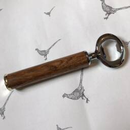 Purdey Shotgun Shell Solid Antique Oak Bottle Opener - thumbnail 3