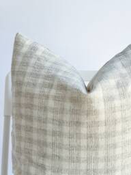Hmong Batik Pillow Cover Neutral Boho Home Decor - thumbnail 1