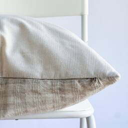 Hmong Batik Pillow Cover Neutral Boho Home Decor - thumbnail 3