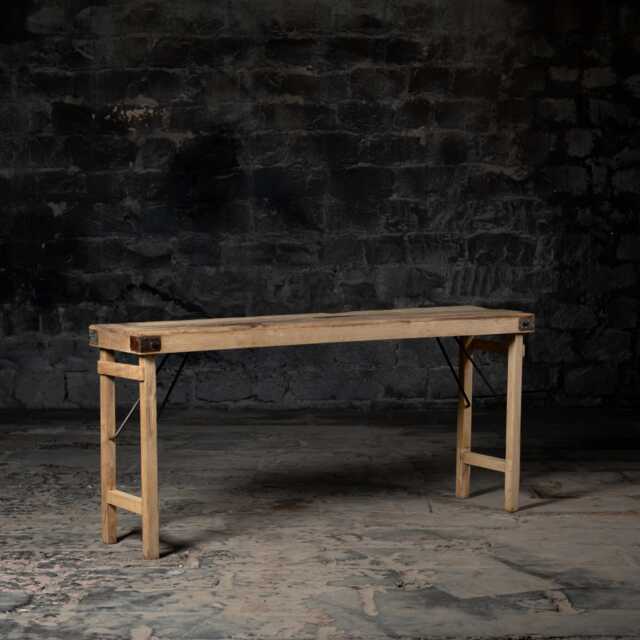 Handmade Reclaimed Wood Folding Console Table Farmhouse Entryway - image 1