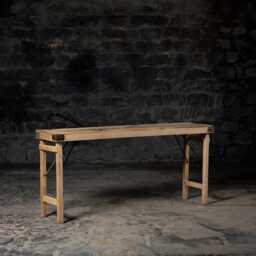 Handmade Reclaimed Wood Folding Console Table Farmhouse Entryway