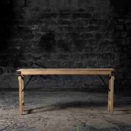 Handmade Reclaimed Wood Folding Console Table Farmhouse Entryway - thumbnail 2