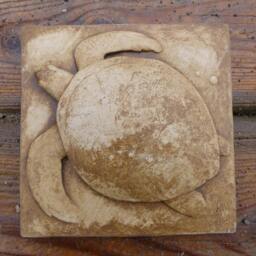 Swimming Turtle Concrete Picture Tile For Shower - thumbnail 2