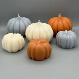 Pumpkin Candle, Pumpkin Autumn Halloween Decorative Candle Decoration - thumbnail 2