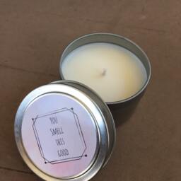 Soy Candle, Soy Wax Hand-Poured Candle Tin - thumbnail 3
