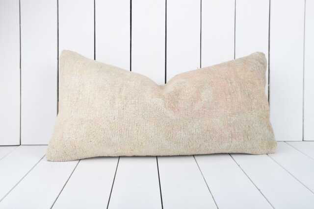 Kilim Lumbar Pillow Cover Turkish Anatolian Throw - 12x24 Inch - image 1