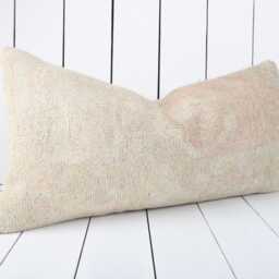 Kilim Lumbar Pillow Cover Turkish Anatolian Throw - 12x24 Inch - thumbnail 3