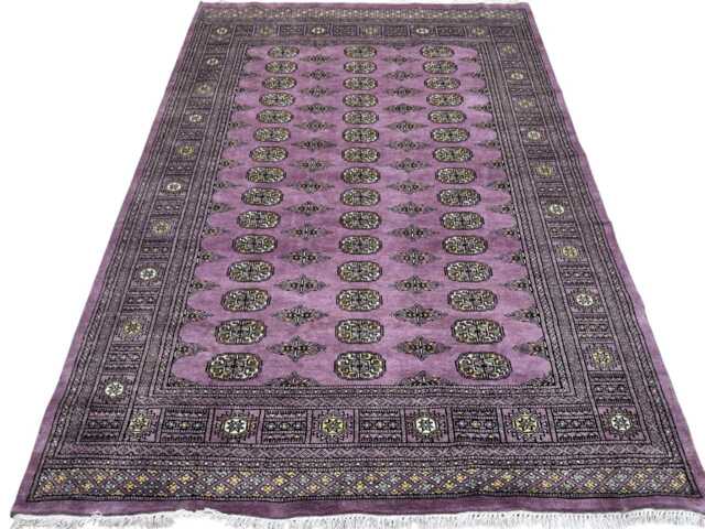 5.6x8 Purple Color Bokhara Rug - 1.70x2.50 Table Wool Living Room Hand Knotted Area Washable - image 1