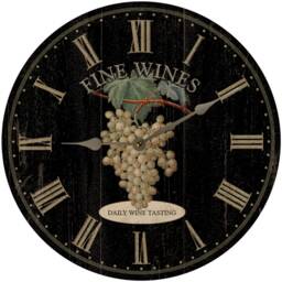 Winery Clock - Black Wine Clock - thumbnail 3