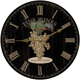 Winery Clock - Black Wine Clock - thumbnail 2
