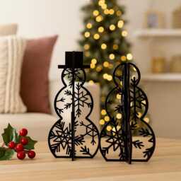 Snowman D??cor, Snowflake Christmas Decoration, Xmas Table Centerpiece, Host Decor , Secret Santa Gift For Colleague, Present Mum - thumbnail 3