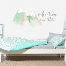Adventure Awaits Mountain Wall Sticker Quote, Decal - thumbnail 2