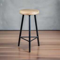 Trippie Broadoak Three Legged Bar Stool English Oak - thumbnail 1