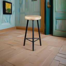 Trippie Broadoak Three Legged Bar Stool English Oak - thumbnail 3