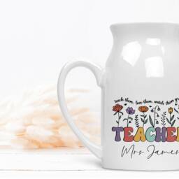 Personalised Teacher Vase - Gifts Gift Thank You Appreciation - thumbnail 2