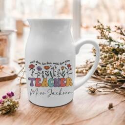 Personalised Teacher Vase - Gifts Gift Thank You Appreciation - thumbnail 3