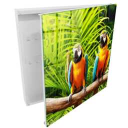 Tropical Birds Key Cabinet For Home, Green Box Photographic Animals, Lovers Of Nature & Vivid Colors - thumbnail 2
