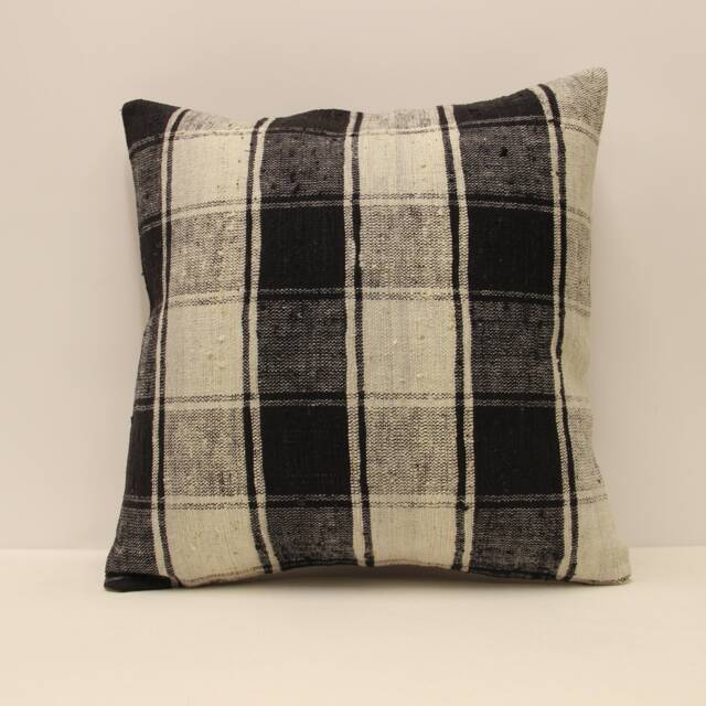 Kilim Pillow, Sofa Pillow Boho Pillow, Handwoven Pillow, 18x18 - 45x45 cm Minimalist Decorative Pillow, Cushion Cover Throw Pillow 4Kbf-545 - image 1