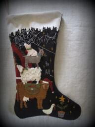 Made To Order Merry Christmas All Stocking Finished Piece By Cheswickcompany