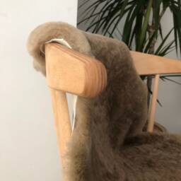 Taupe Xl Shearling Sheepskin, Rug, Throw , Upholstery Short Cut Interior Decor, Sheepskin Throw, Chair Cover Greige - thumbnail 3
