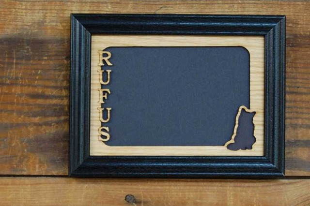 Personalized Cat Name Picture Frame - 8x10 Holds 5x7 Photo Lovers Gift , Memorial Gift, Frame, Lover - image 1