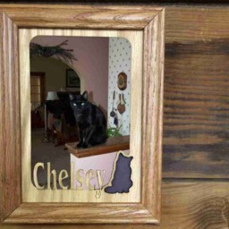 Personalized Cat Name Picture Frame - 8x10 Holds 5x7 Photo Lovers Gift , Memorial Gift, Frame, Lover - thumbnail 2