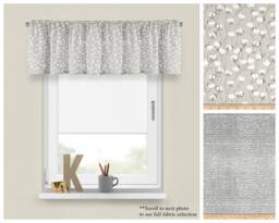 Clay Window Valance - Premier Prints Greige Designer Drape - Beige Kitchen Or Bedroom Topper - Straight Wavy - Choose Your Size - thumbnail 1