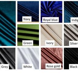 "Velvet Curtain Panels 100% Cotton Drapes, Various Lengths & Colors - 25"" Or 50" - thumbnail 2