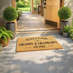 New Home Gift - Nanny & Grandad's Custom Doormat Personalized Moving Present - thumbnail 4