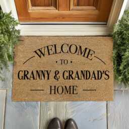 New Home Gift - Nanny & Grandad's Custom Doormat Personalized Moving Present - thumbnail 3